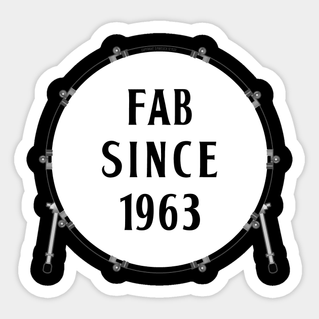 Fab Since 1963 Sticker by Vandalay Industries